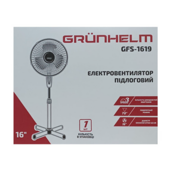 Напольный вентилятор Grunhelm GFS-1619 GFS-1619 фото